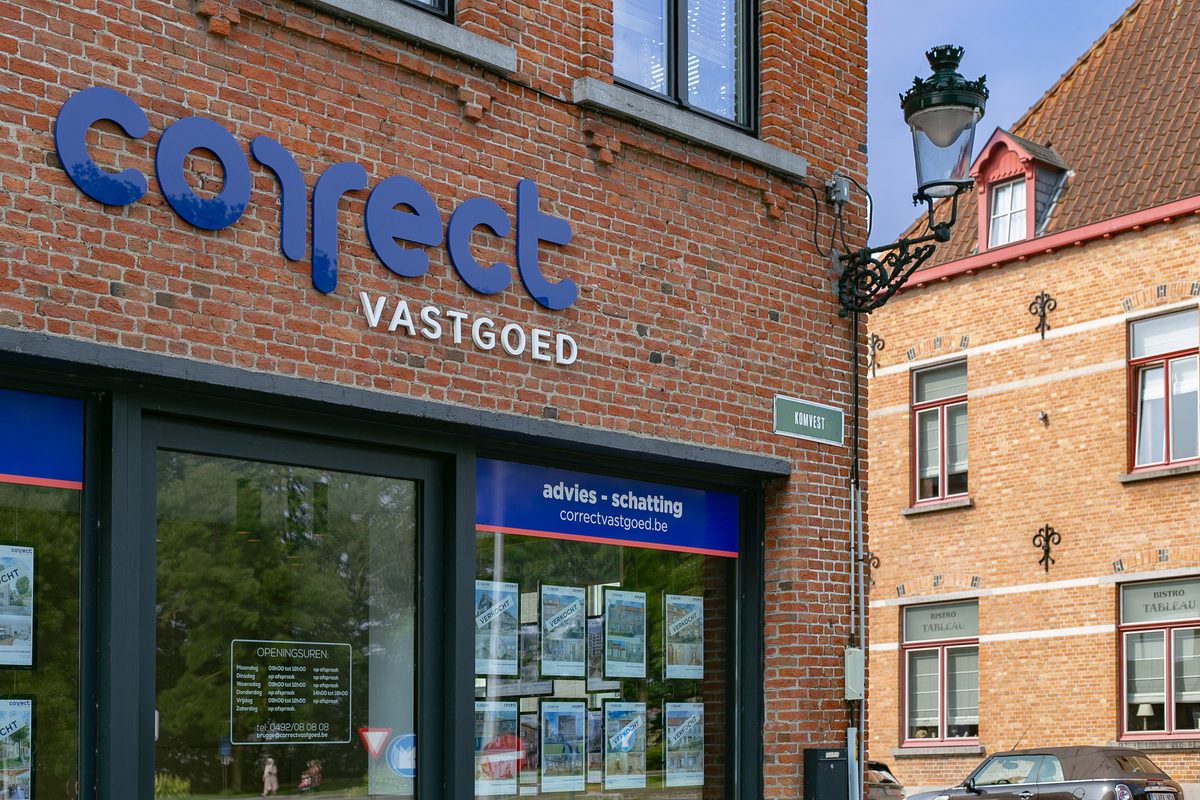 Kantoor van Correct Vastgoed in Brugge, Komvest 58