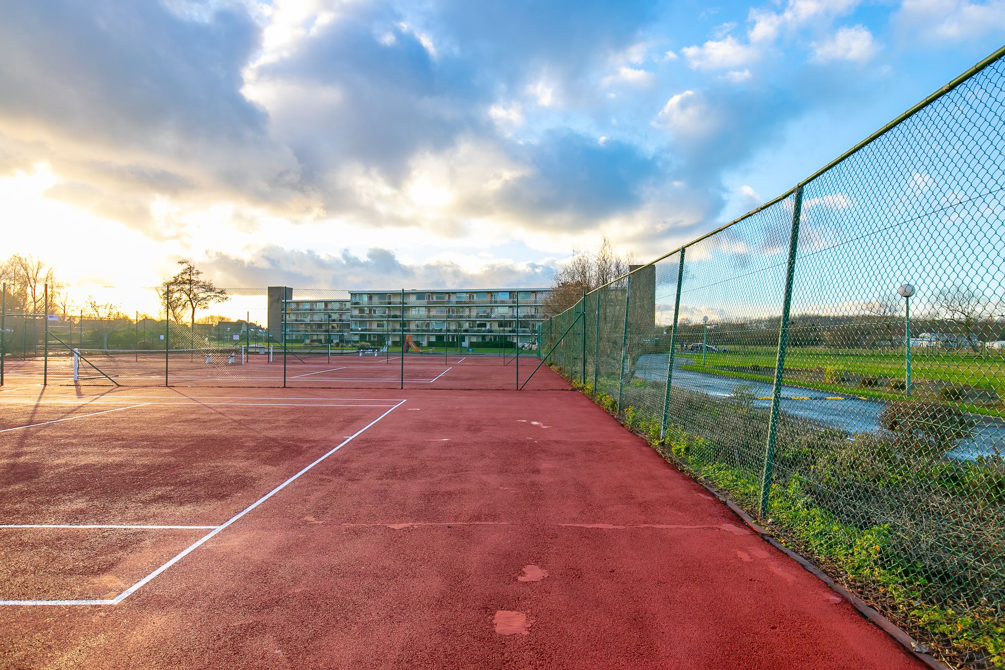Tennisvelden in Park Atlantis