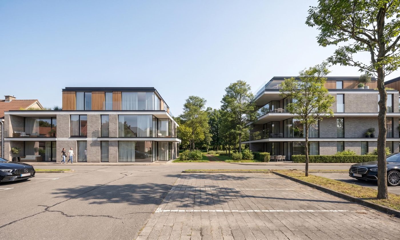 Residentie Parkview, zicht vanaf de straat